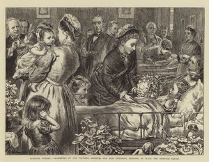 Sairaala sunnuntai, Victorian sairaiden lasten sairaalan avaaminen Chelseassa, HRH, prinsessa Louise tekijältä Francis Wilfred Lawson