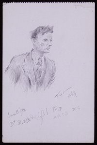 Dr.DWD Wrightin muotokuva tekijältä Francis Wilfred Lawson