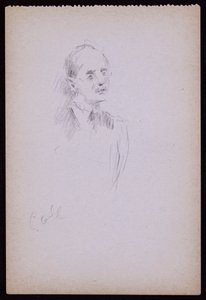 Gerald Cobbin muotokuva, n. 1930 (kynä paperille) tekijältä Francis Wilfred Lawson