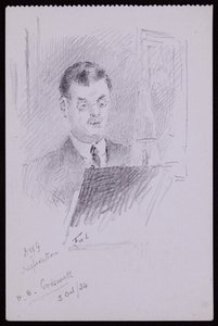HB Cresswellin muotokuva tekijältä Francis Wilfred Lawson