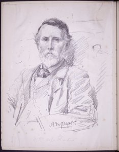 Hope-Pinker HR:n muotokuva, n. 1900 (kynä paperille) tekijältä Francis Wilfred Lawson