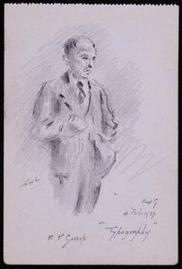 R Percy Gossopin muotokuva tekijältä Francis Wilfred Lawson