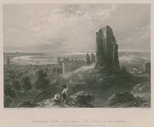Greenwich Park and Palace, Vanha Lontoo etäisyydellä tekijältä Francis William Topham