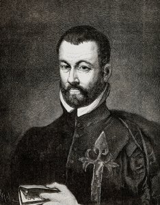 Benito ARIAS MONTANON (1527-1598), espanjalaisen humanistin ja teologin muotokuva Francisco Pachecon maalauksen perusteella tekijältä Francisco (after) Pacheco