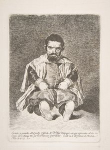 Kääpiö, joka tunnetaan nimellä El Primo Diego Velázquezin mukaan, 1778. tekijältä Francisco de Goya