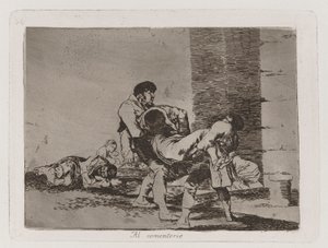 Hautausmaalle, The Disasters of War -levy 56 tekijältä Francisco de Goya