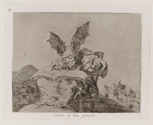 Yleistä hyvää vastaan, levy 71 julkaisusta The Disasters of War tekijältä Francisco de Goya
