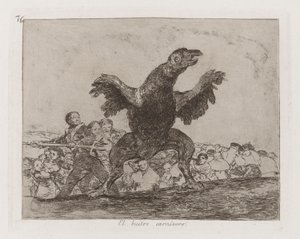 LoThe Carnivorous Vulture -korppikotkan kuolema, levy 76 julkaisusta The Disasters of War (The Disasters of War)rd Nelson tekijältä Francisco de Goya