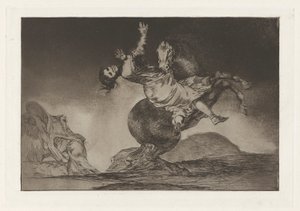 El Caballo Raptor (Hevoskaappaaja), joka tunnetaan myös nimellä La mujer y el potro, que los dome otro (Nainen ja hevonen, Anna jonkun muun hallita niitä), sarjasta Los absurdities (Los proverbios) tekijältä Francisco de Goya