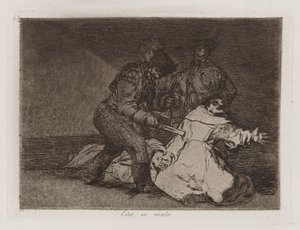 Tämä on Bad, levy 46 The Disasters of Warista tekijältä Francisco de Goya