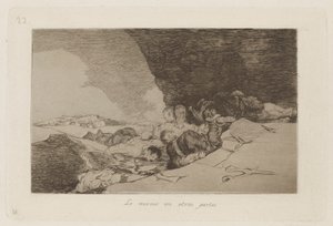 Sama muualla (sama muualla), levy 23 julkaisusta The Disasters of War tekijältä Francisco de Goya