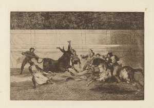 Pepe Illon kuolema (Pepe Illon kuolema, 2. sävellys), levy E Bull Maquiasta (3. painos) tekijältä Francisco de Goya