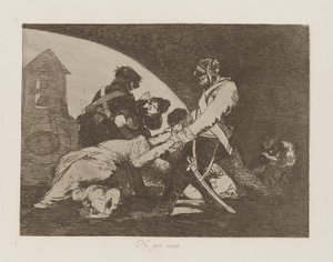 Älä myöskään tee näitä, pl. 11 sarjasta The Disasters of War tekijältä Francisco de Goya