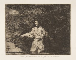 Levy 1 julkaisusta The Disasters of War The Disasters of War: Sad..., ca. 1815 julkaistu 1863. tekijältä Francisco de Goya