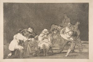 Levy 17 "Disparatesista": Loyalty, n. 1816-23 yksityinen paino n. 1854. tekijältä Francisco de Goya