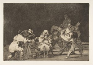 Levy 17 Disparatesista: Loyalty, n. 1816-23 julkaistu 1864. tekijältä Francisco de Goya