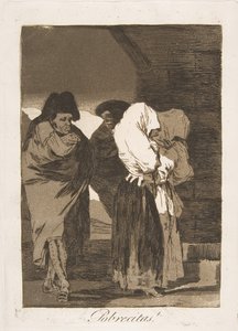 Levy 22 Los Caprichosista: Pienet tytöt! Pobrecitas!, 1799. tekijältä Francisco de Goya