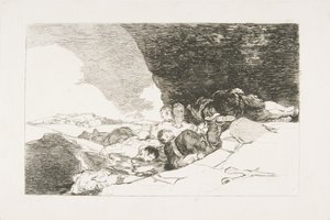 Levy 23 elokuvasta The Disasters of War Los Desastres de la Guerra: Sama muualla. ..., 1810. tekijältä Francisco de Goya