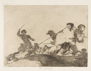 Levy 29 julkaisusta The Disasters of War Los Desastres de la Guerra:: Hän ..., 1810, julkaistu 1863. tekijältä Francisco de Goya