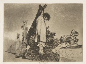 Levy 36 julkaisusta "The Disasters of War" Los Desastres de La Guerra: "Ei [..., 1810 julkaistu 1863. tekijältä Francisco de Goya