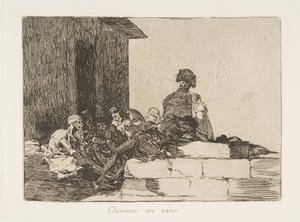 Levy 54 julkaisusta The Disasters of War Los Desastres de la Guerra: Ap..., 1811-12, julkaistu 1863. tekijältä Francisco de Goya