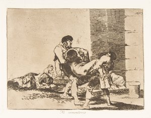 Levy 56 julkaisusta "The Disasters of War" Los Desastres de la Guerra: "To..., 1811-12, julkaistu 1863. tekijältä Francisco de Goya