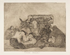 Levy 66 julkaisusta The Disasters of War Los Desastres de la Guerra..., vuosien 1814-15 jälkeen, julkaistu 1863. tekijältä Francisco de Goya
