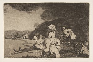Levy 6 teoksesta "The Disasters of War" Los Desastres de la Guerra: "It ser..., 1810, julkaistu 1863. tekijältä Francisco de Goya