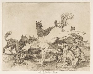 Levy 78 julkaisusta "The Disasters of War" Los Desastres de la Guerra..., vuosien 1814-15 jälkeen julkaistu 1863. tekijältä Francisco de Goya