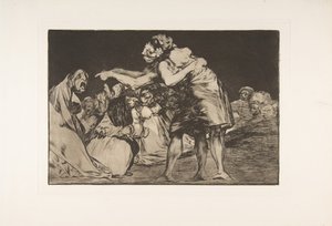 Levy 7 Disparatesista: Disorderly Folly, n. 1816-23 julkaistu 1864. tekijältä Francisco de Goya