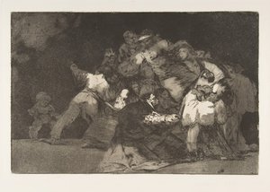 Levy 9 Disparatesista: General Folly, n. 1816-23 julkaistu 1864. tekijältä Francisco de Goya