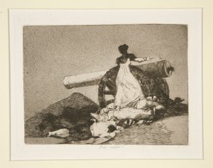 Mikä arvo! (Mitä rohkeutta!), pl. 7 The Disasters of Warista tekijältä Francisco de Goya