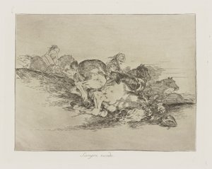 Sempre passa. (It Always Happens.), pl. 8 from the series Els desastres de la guerra (The Disasters of War)finnish tekijältä Francisco de Goya