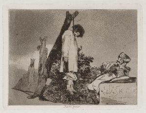 Ei kumpikaan (ei [tässä tapauksessa]), levy 36 julkaisusta The Disasters of War tekijältä Francisco de Goya