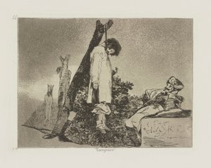 Ei lainkaan. (Ei myöskään [tässä tapauksessa]), pl. 36 sarjasta The Disasters of War tekijältä Francisco de Goya