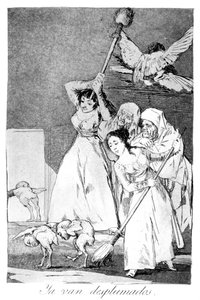 Siinä ne, kynittynä, 1799 tekijältä Francisco de Goya