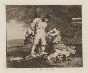 Y no hai remedio (Ja siellä tekijältä Francisco de Goya