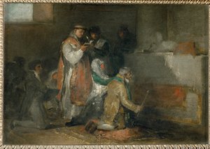 Le mariage inegal - huonosti yhteen sopiva pari ... tekijältä Francisco Jose de (circle of) Goya y Lucientes