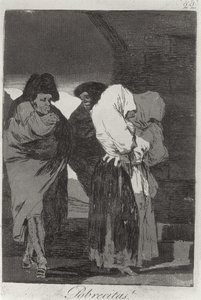 193-0082122 Pienet tytöt!, Los caprichosin levy 22, pubi. 1799 (etsaus) tekijältä Francisco Jose de Goya y Lucientes