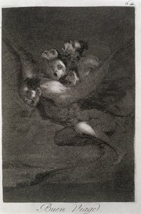 193-0082164 Hyvää matkaa, "Los caprichos" -levy 64 tekijältä Francisco Jose de Goya y Lucientes