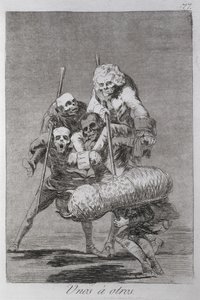 193-0082177 Mitä toinen tekee toiselle, levy 77 "Los caprichos" tekijältä Francisco Jose de Goya y Lucientes