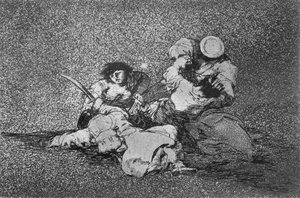 193-0082185 Naiset antavat rohkeutta, "The Disasters of War" levy 4 tekijältä Francisco Jose de Goya y Lucientes