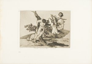 Sankarillinen saavutus! With Dead Men!, levy 39 julkaisusta The Disasters of War tekijältä Francisco Jose de Goya y Lucientes