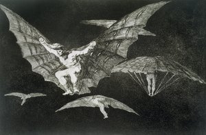Tapa lentää, sananlaskujen levy 13 tekijältä Francisco Jose de Goya y Lucientes