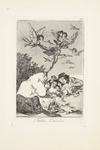 Kaikki putoavat (Todos Caeràn) Levy 19 alkaen: Los Caprichos tekijältä Francisco Jose de Goya y Lucientes