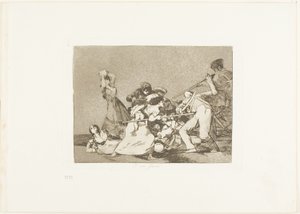 Ja ne ovat kuin petoja, levy viisi The Disasters of Warista tekijältä Francisco Jose de Goya y Lucientes
