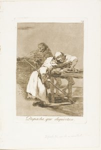 Ole nopea, he heräävät, levy 78 Los Caprichosista tekijältä Francisco Jose de Goya y Lucientes