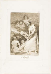 Puhallus, levy 69, Los Caprichos tekijältä Francisco Jose de Goya y Lucientes