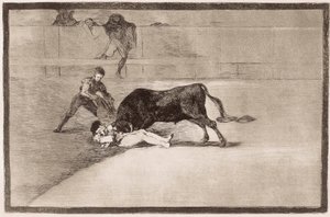 Härkätaistelut: Pepe Hillon onneton kuolema tekijältä Francisco de Goya