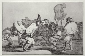 Karnevaalifantasia, sananlaskujen levy 14 tekijältä Francisco Jose de Goya y Lucientes